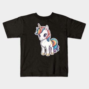 Unicorn Fantasy Illustration Kids T-Shirt